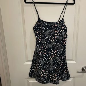 Black floral dress S